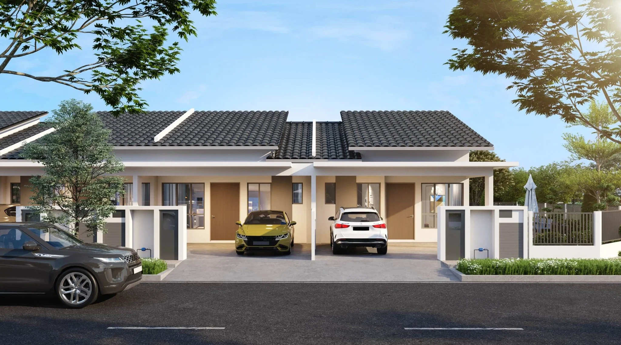 Single-storey terrace houses at Taman Langat Utama 2, Bukit Changgang